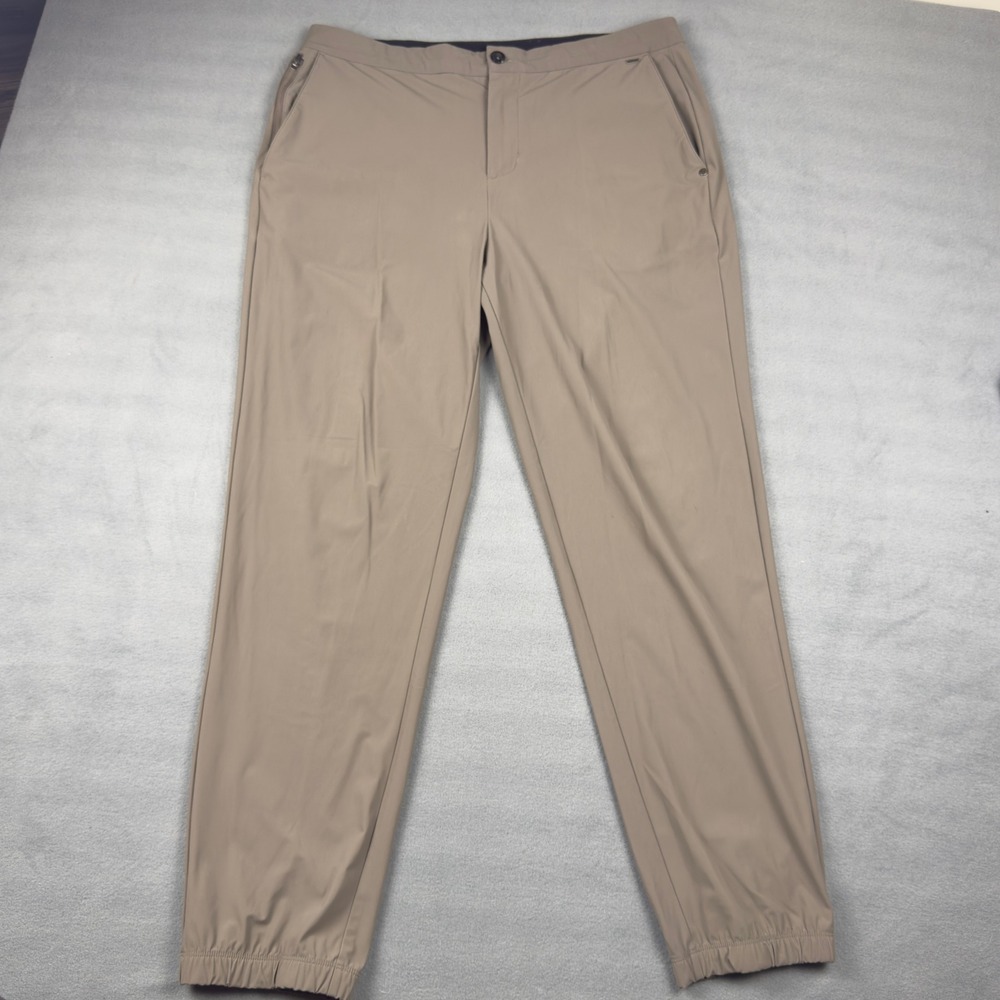 Vuori Meta Jogger‎ Mens XL Khaki Tan Performance Stretch Pants V444